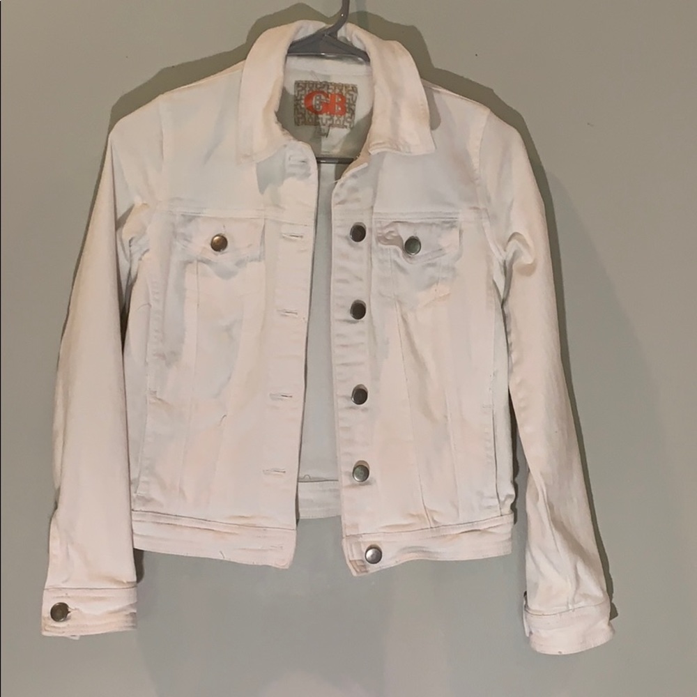 Gianni Bini White Denim Jacket